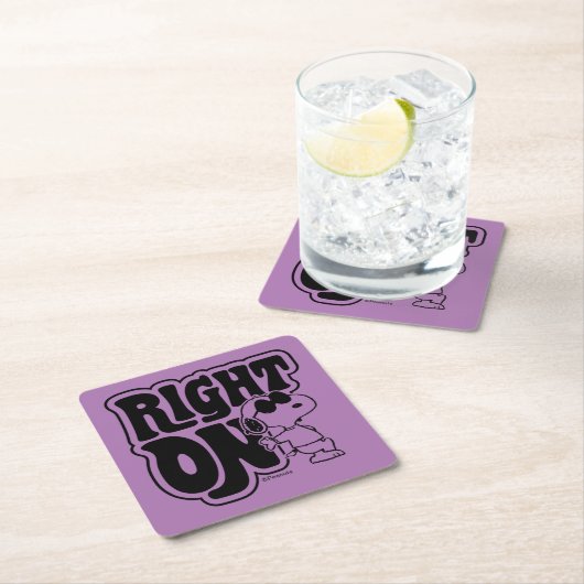 Joe Cool - rechts op Kartonnen Onderzetters (Insitu)