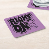 Joe Cool - rechts op Kartonnen Onderzetters (Schuin)