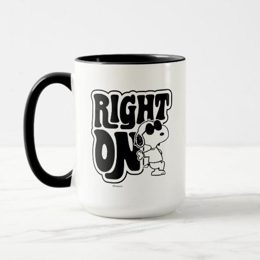 Joe Cool - rechts op Mok (Links)