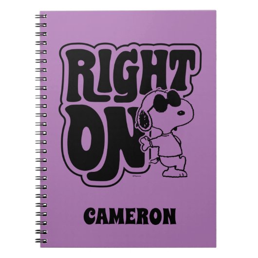 Joe Cool - rechts op Notitieboek (Voorkant)