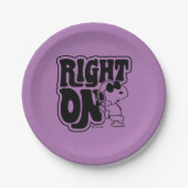 Joe Cool - rechts op Papieren Bordje (Voorkant)