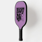 Joe Cool - rechts op Pickleball Paddle (Links)