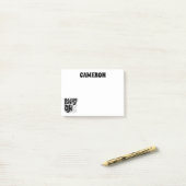 Joe Cool - rechts op Post-it® Notes (Op bureau)