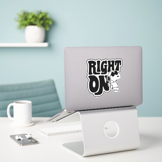 Joe Cool - rechts op Sticker (Laptop op bureau)