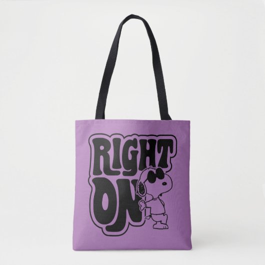 Joe Cool - rechts op Tote Bag (Voorkant)