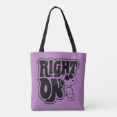 Joe Cool - rechts op Tote Bag (Achterkant)