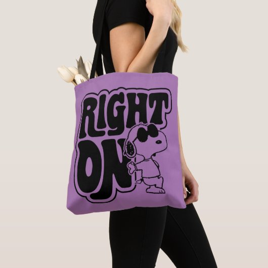 Joe Cool - rechts op Tote Bag (Dichtbij)