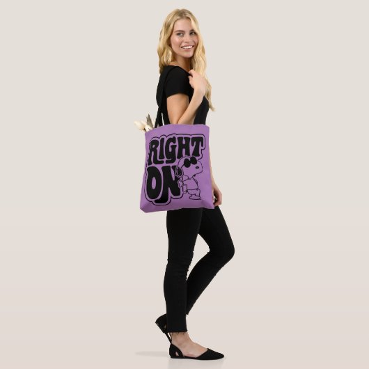 Joe Cool - rechts op Tote Bag (Op model)