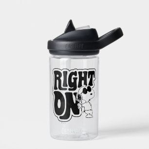 Joe Cool - rechts op Waterfles