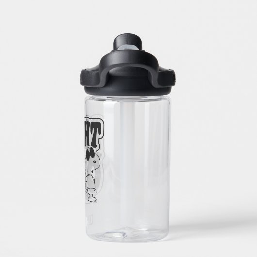 Joe Cool - rechts op Waterfles (Achterkant)