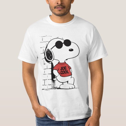 Joe Cool Snoopy T-shirt ontwerp | Cool Cartoon  (Voorkant)
