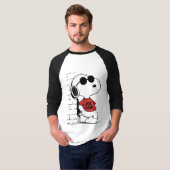 Joe Cool Snoopy T-shirt ontwerp | Cool Cartoon (Voorkant volledig)