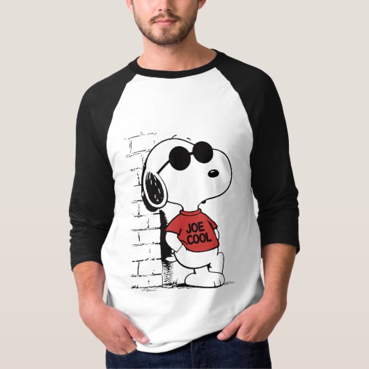 Joe Cool Snoopy T-shirt ontwerp | Cool Cartoon (Voorkant)
