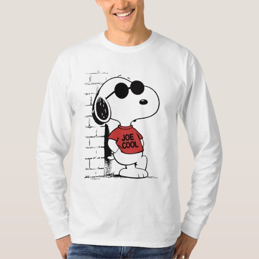Joe Cool Snoopy T-shirt ontwerp | Coole Cartoon (Voorkant)