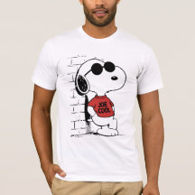 Joe Cool Snoopy T-shirt ontwerp | Coole Cartoon 