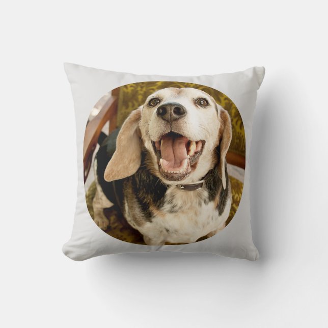 Joe Cup Blauwe Beagle Pillow Kussen (Voorkant)