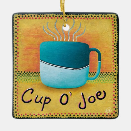 Joe Cup Keramisch Ornament (Voorkant)