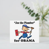 Joe de Plumber voor Obama Briefkaart (Staand voorkant)