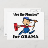 Joe de Plumber voor Obama Briefkaart (Voorkant / Achterkant)