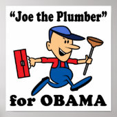 Joe de Plumber voor Obama Poster (Voorkant)