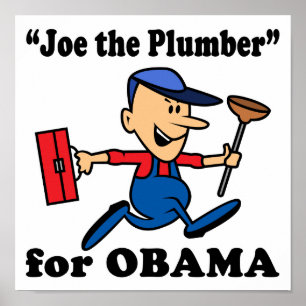 Joe de Plumber voor Obama Poster