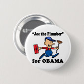 Joe de Plumber voor Obama Ronde Button 5,7 Cm (Voorkant /achterkant)