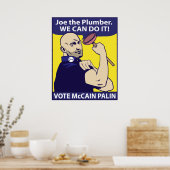 Joe de Plumber, we kunnen het doen. Poster (Keuken)