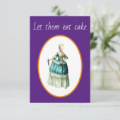 Joe Diadem zegt: Laat ze taart eten Bedankkaart (Staand voorkant)