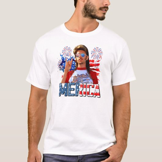 Joe Dirt Merica Grappig 4th van juli Onafhankelijk T-shirt (Voorkant)