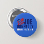 Joe Donnelly voor Indiana Senaat 2018 Ronde Button 5,7 Cm (Voorkant /achterkant)