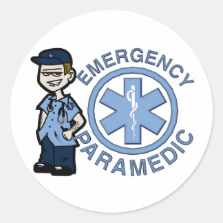 Joe Emergency Medic Ronde Sticker