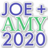 Joe en Amy 2020 Vinyl Sticker (Voorkant)