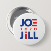 JOE EN JILL 2020 RONDE BUTTON 7,6 CM (Voorkant /achterkant)