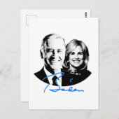 Joe en Jill Biden Signature Briefkaart (Voorkant / Achterkant)