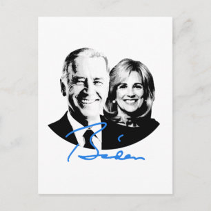 Joe en Jill Biden Signature Briefkaart