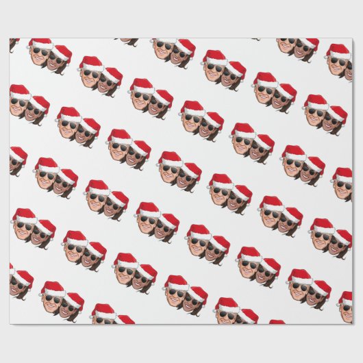 Joe en Kamala Aviator Kerstmis Cadeaupapier (Vlak)