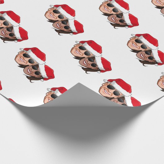 Joe en Kamala Aviator Kerstmis Cadeaupapier (Hoek)