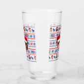 Joe en Kamala Aviator Kerstmis Glas (Links)