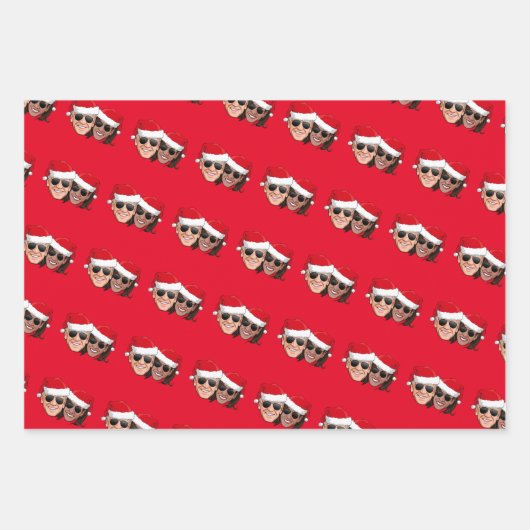 Joe en Kamala Aviator Kerstmis Inpakpapier Vel (Voorkant 3)