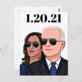 Joe en Kamala Aviators Briefkaart (Voorkant / Achterkant)