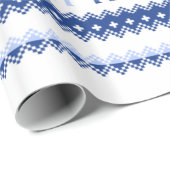 Joe en Kamala Blue Kerstmis Cadeaupapier (Rol Hoek)