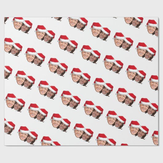 Joe en Kamala Kerstmis Cadeaupapier (Vlak)