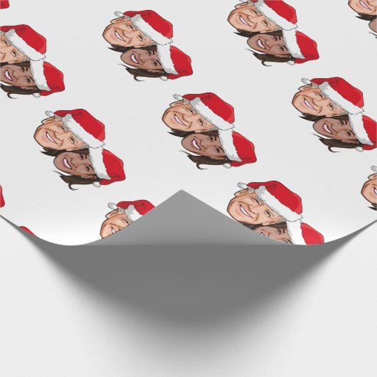 Joe en Kamala Kerstmis Cadeaupapier (Hoek)