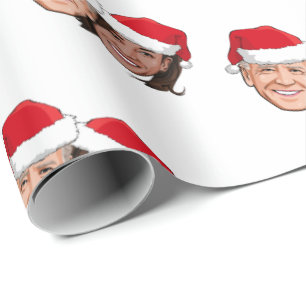 Joe en Kamala Kerstmis Cadeaupapier