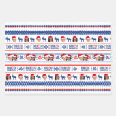 Joe en Kamala Kerstmis Inpakpapier Vel (Voorkant)