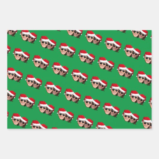 Joe en Kamala Kerstmis Inpakpapier Vel (Voorkant 2)