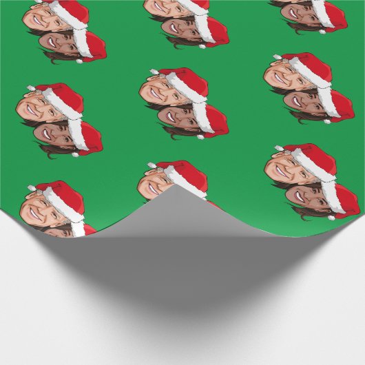 Joe en Kamala kerstwrapping Paper Cadeaupapier (Hoek)