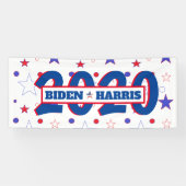 Joe en Kamala Patriottische Viering Politieke Out Spandoek (Horizontaal)