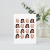 Joe en Kamala Pattern Briefkaart (Staand voorkant)