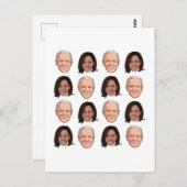 Joe en Kamala Pattern Briefkaart (Voorkant / Achterkant)